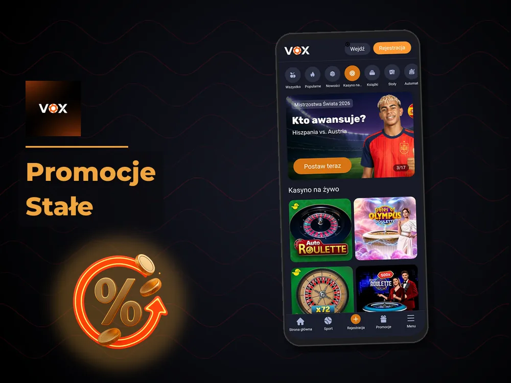 vox casino - Promocje Stałe