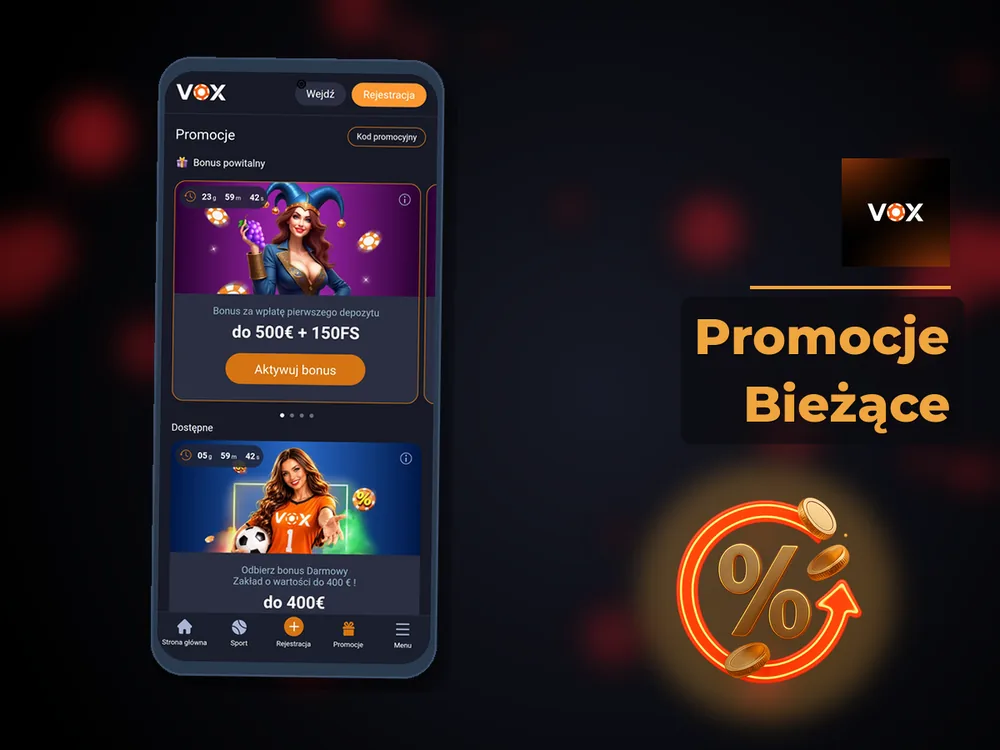 vox casino - Promocje Bieżące