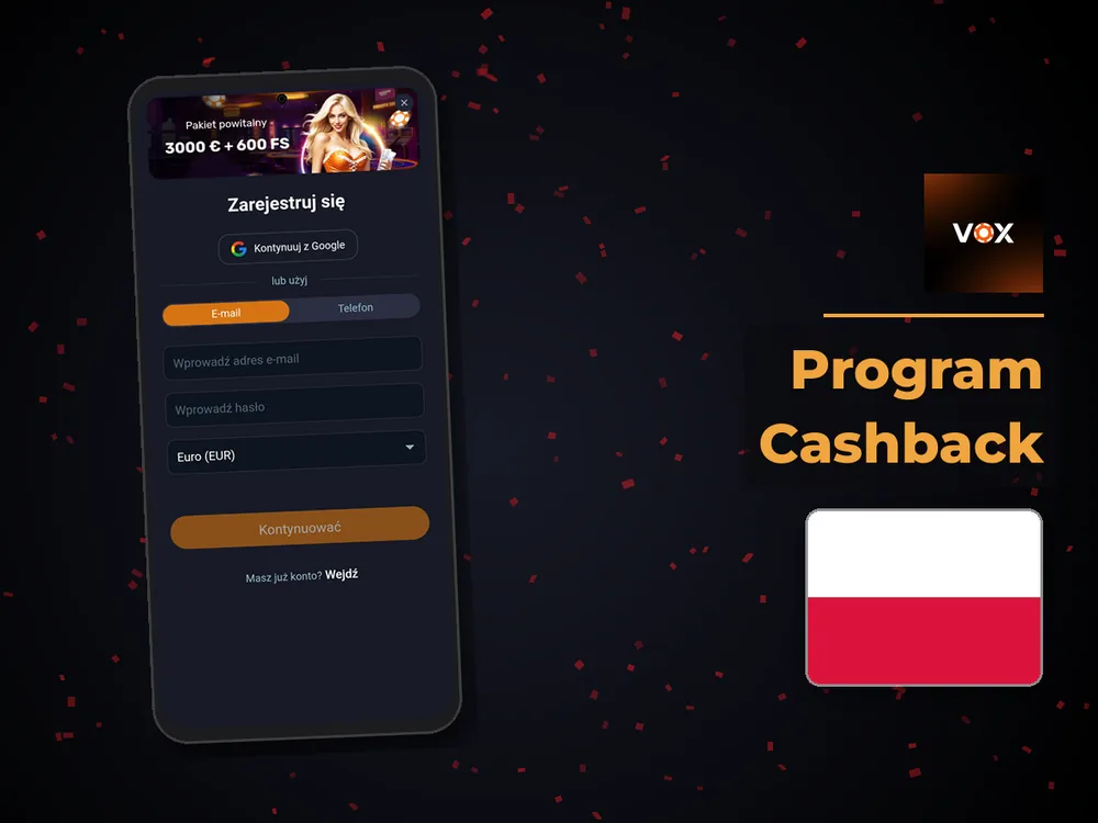 vox casino - Program Cashback