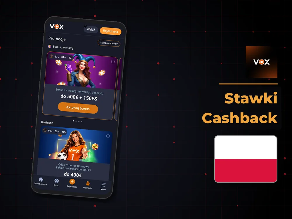 vox casino - Stawki Cashback