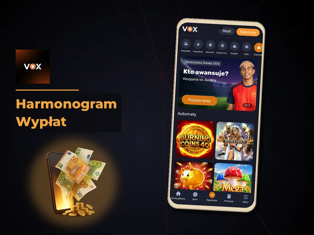 vox casino - Harmonogram Wypłat