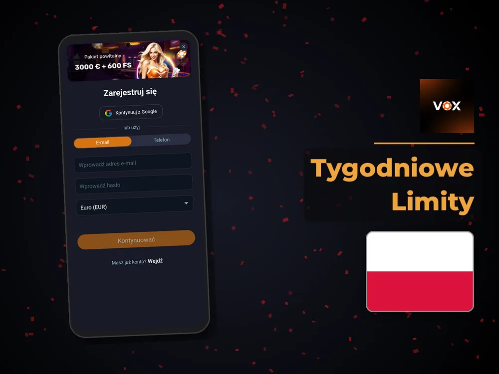 vox casino - Tygodniowe Limity