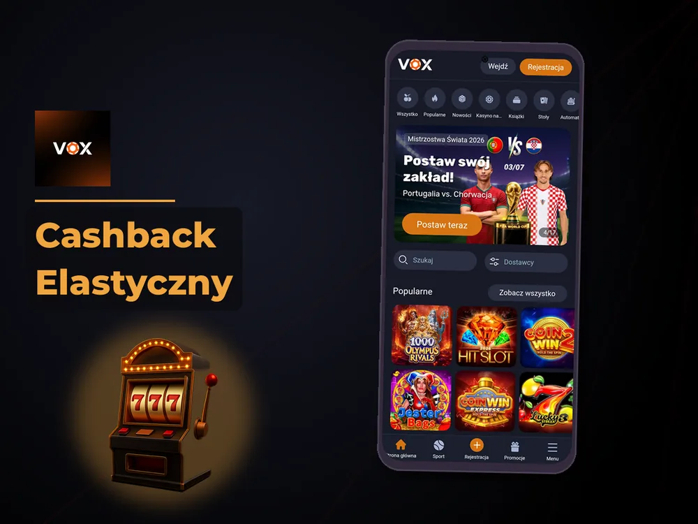 vox casino - Cashback Elastyczny
