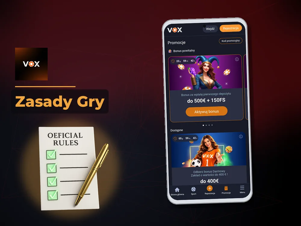 vox casino - Zasady Gry