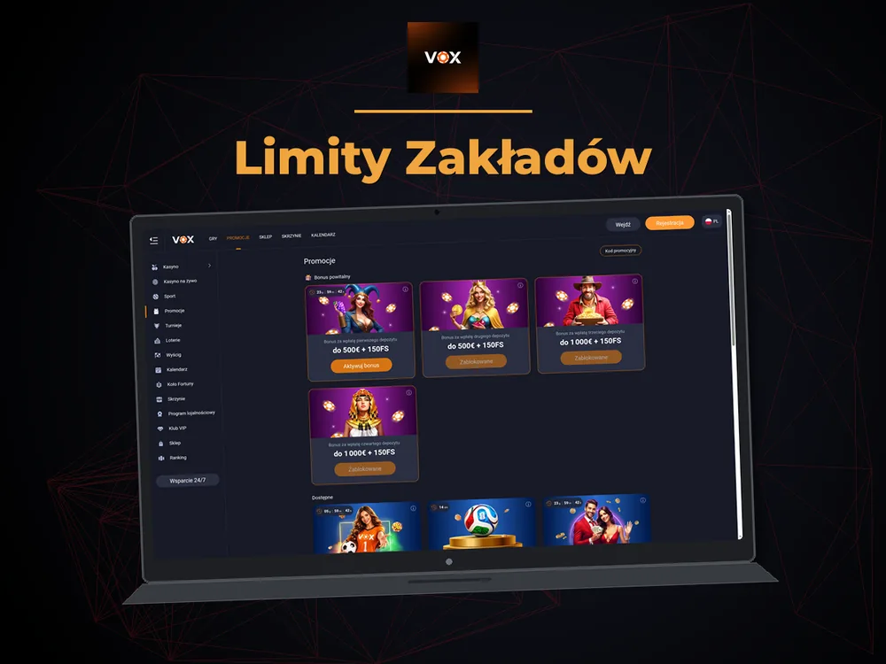 vox casino - Limity Zakładów