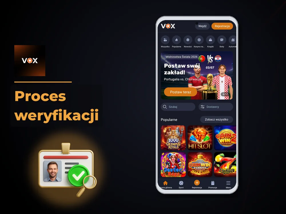 vox casino - Proces weryfikacji