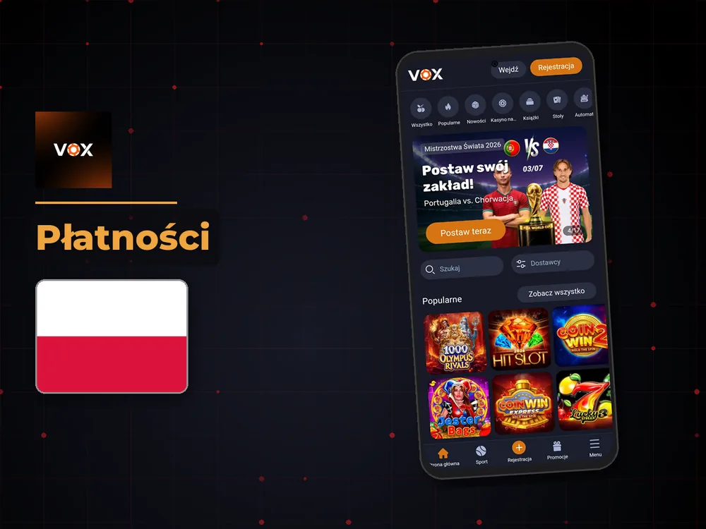vox casino - Płatności