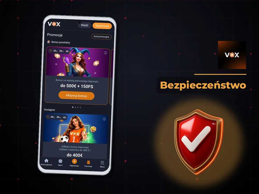 vox casino - Bezpieczeństwo