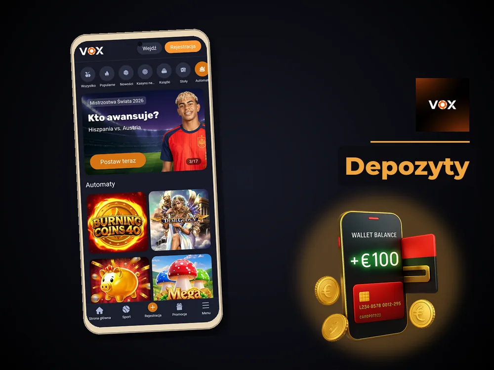 vox casino - Depozyty