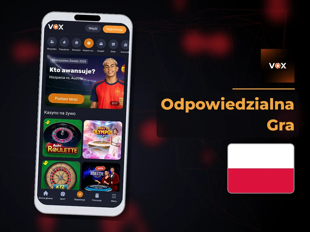 vox casino - Odpowiedzialna Gra