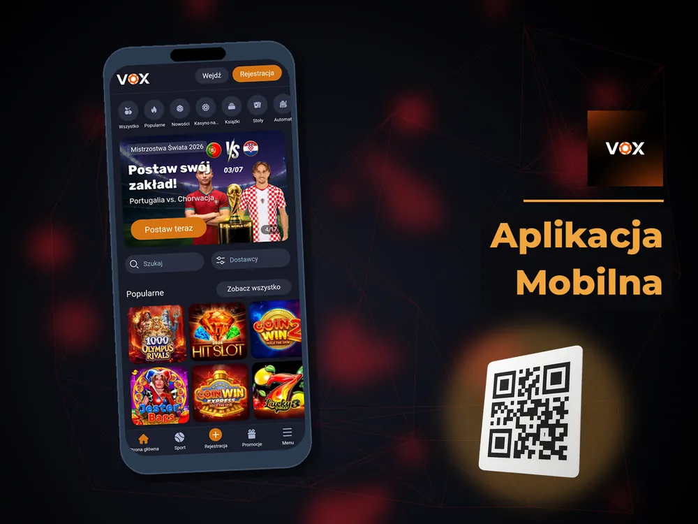 vox casino - Aplikacja Mobilna