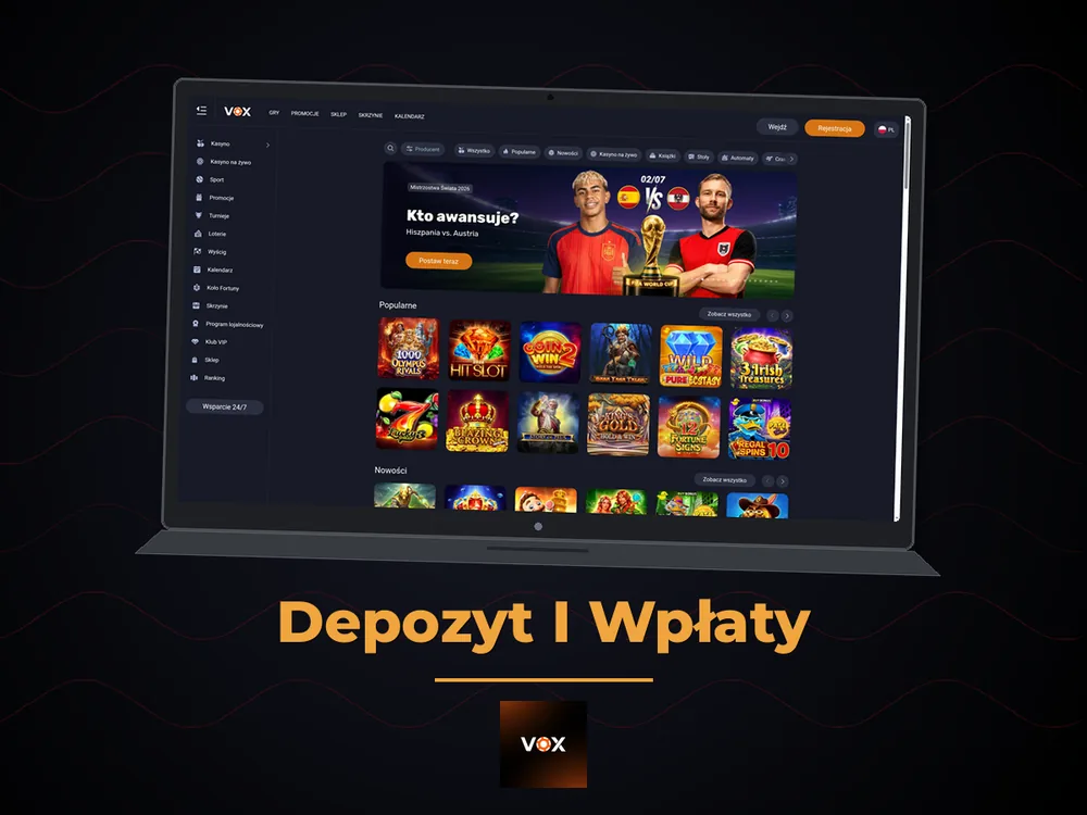 vox casino - Depozyt I Wpłaty