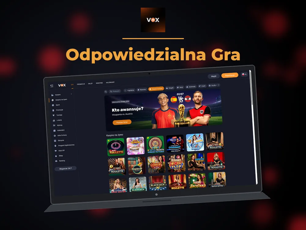 vox casino - Odpowiedzialna Gra
