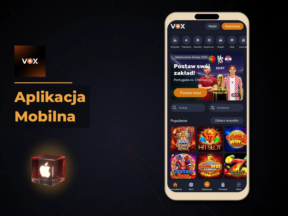 vox casino - Aplikacja Mobilna