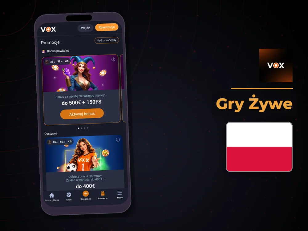 vox casino - Gry Żywe