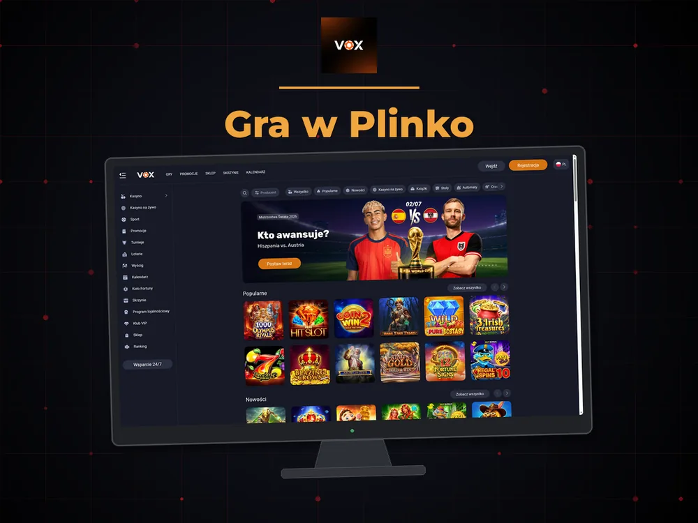 vox casino - Gra w Plinko