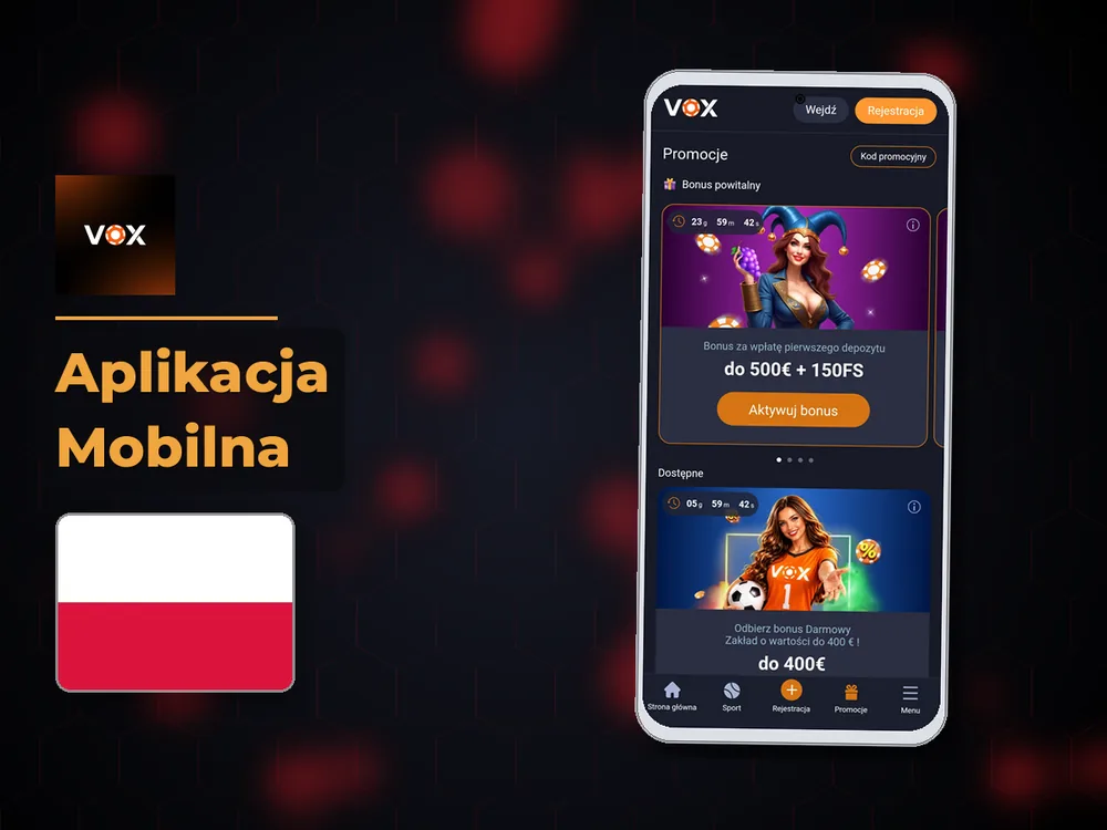 vox casino - Aplikacja Mobilna