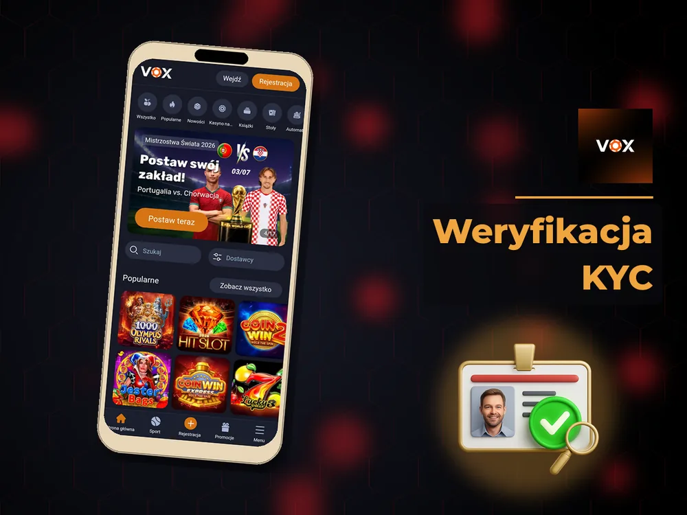 vox casino - Weryfikacja KYC