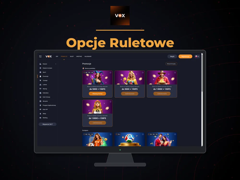 vox casino - Opcje Ruletowe