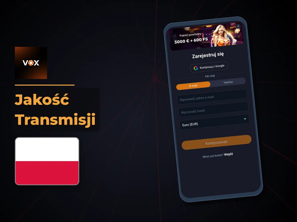 vox casino - Jakość Transmisji