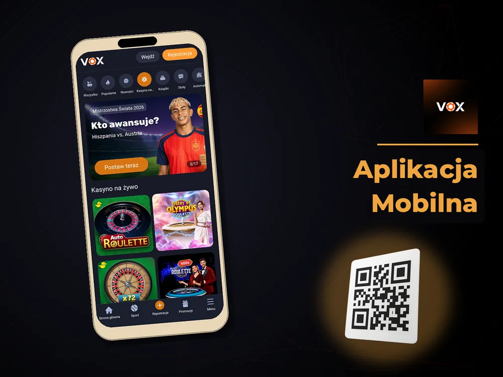 vox casino - Aplikacja Mobilna