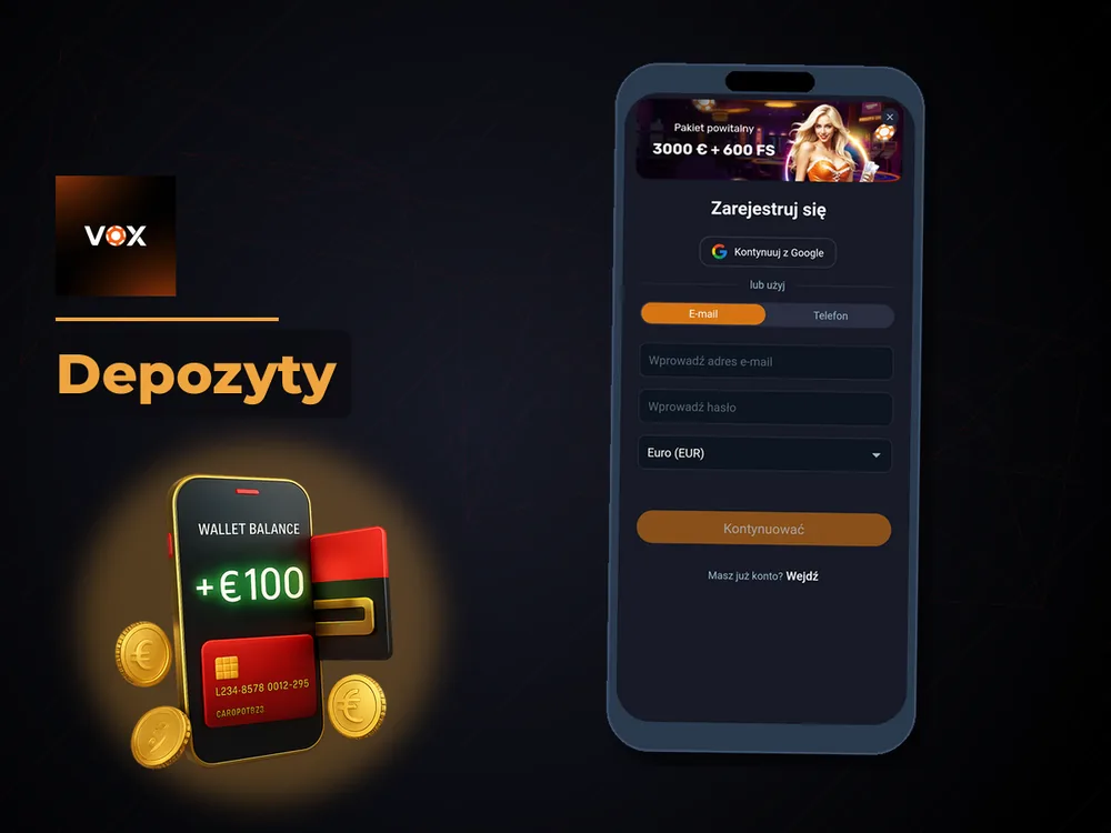 vox casino - Depozyty