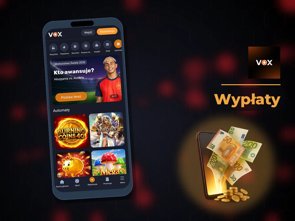 vox casino - Wypłaty