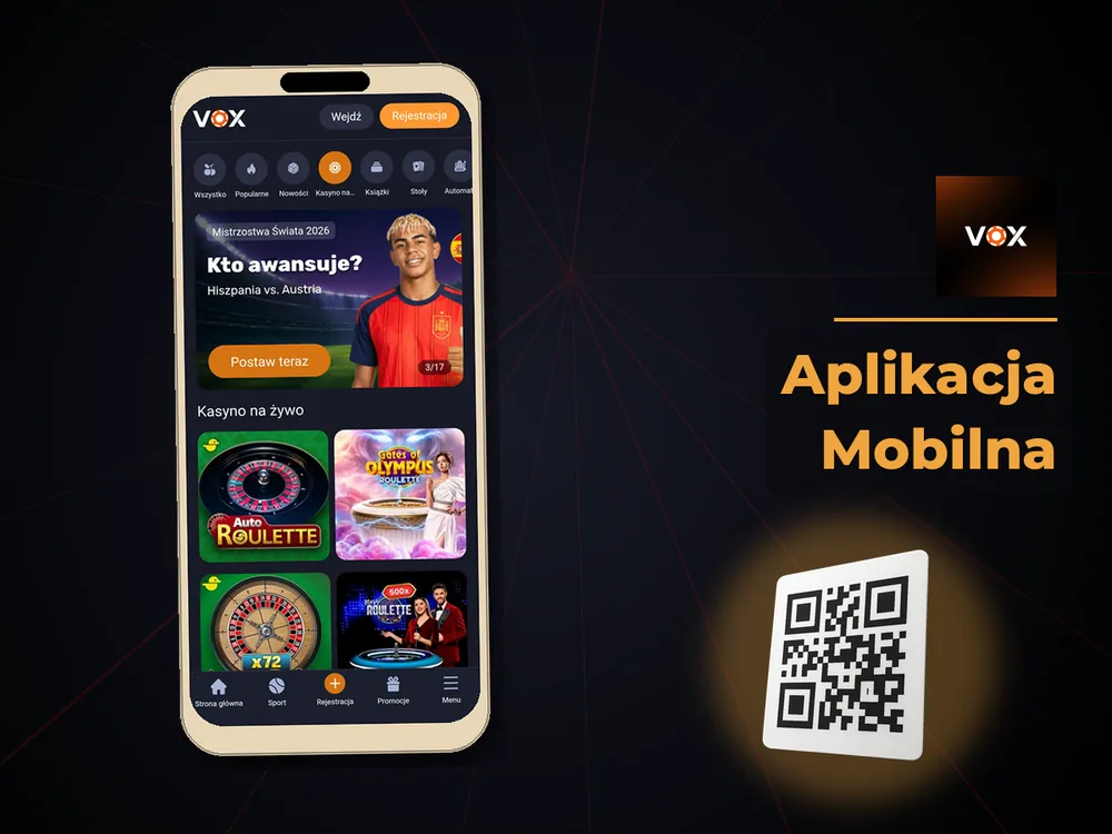 vox casino - Aplikacja Mobilna