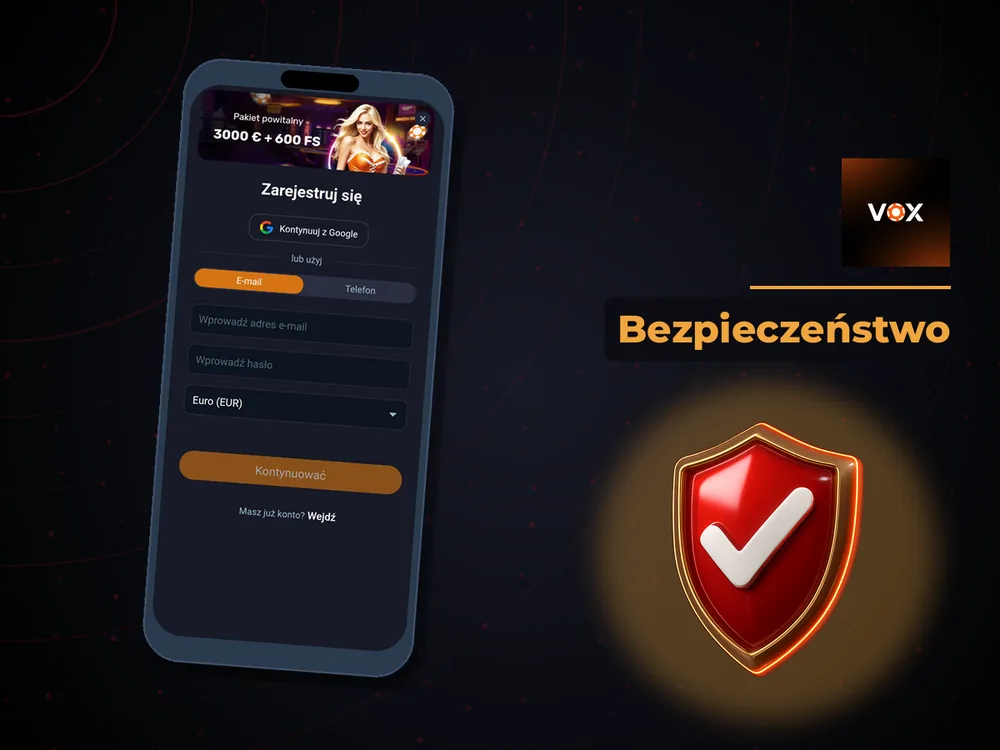 vox casino - Bezpieczeństwo