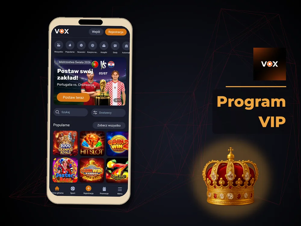 vox casino - Program VIP