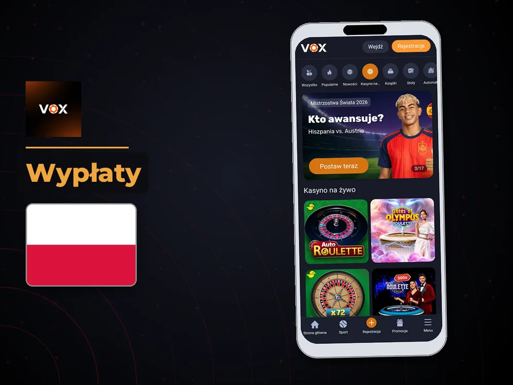 vox casino - Wypłaty
