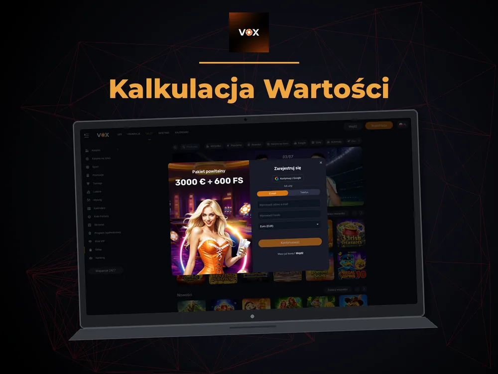 vox casino - Kalkulacja Wartości