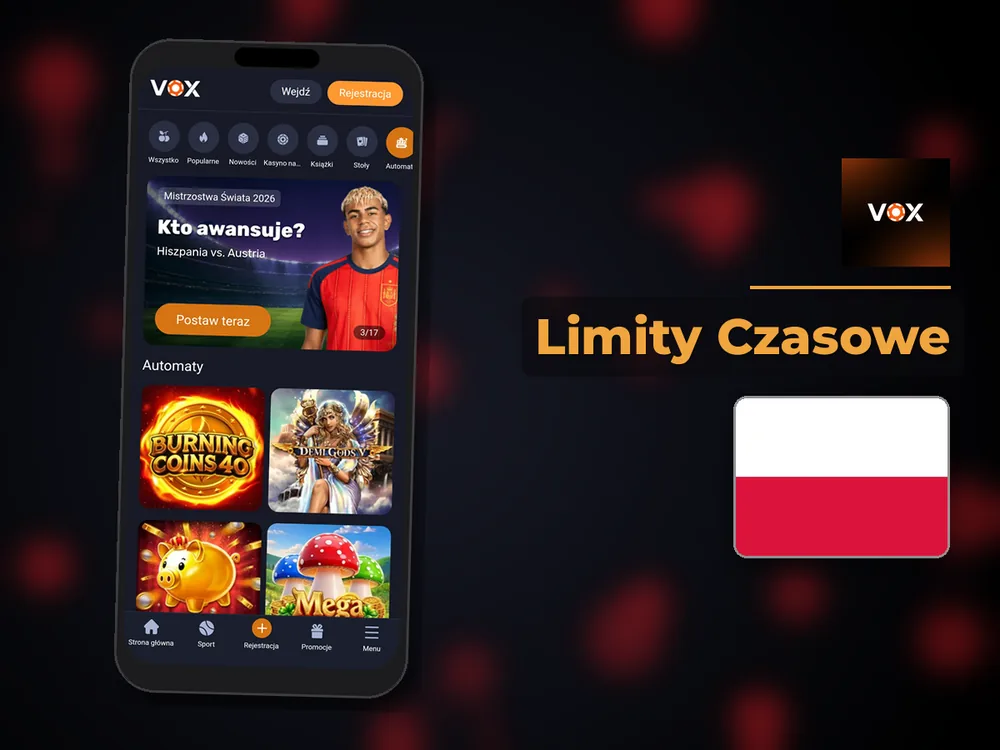vox casino - Limity Czasowe